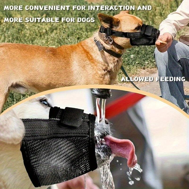 Dla psów, maska - z regulowaną ochroną przed ugryzieniem i konstrukcją zapobiegającą ucieczce, oddychający pasek z siatki, regulowany pas biodrowy dla wszystkich ras psów