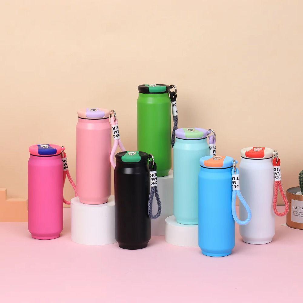 Wide Mouth Sport Thermos Cup 500ML Vacuum Flask Reusable Insulated Water Bottle  Kitchen Supplies