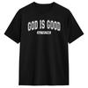 Gott ist gut, allezeit. Glaubensbasiertes Jesus Christliches Reines Baumwoll-T-Shirt für Männer Sommer-T-Shirts O-Ausschnitt T-Shirts Übergroße Kleidung