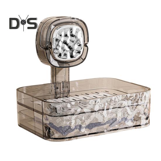 Saboneteira com ventosa e furos de drenagem, resistente e fácil de instalar, bandeja para saboneteira de parede para chuveiro