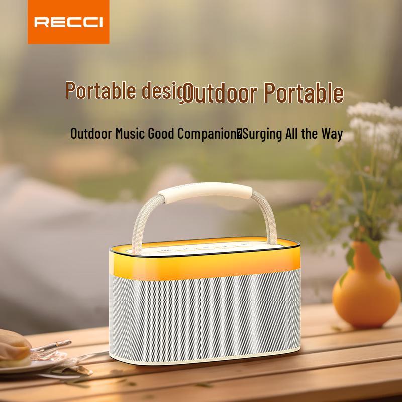 Recci RSK-W40 Portable Bluetooth Speaker with Dynamic LED Lights