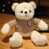 Kawaii Hug Sweater Teddy Bear Plush Dolls Lovely Bear with Clothes Holding Heart Pillow Nice Wedding Valentine 'S Gifts