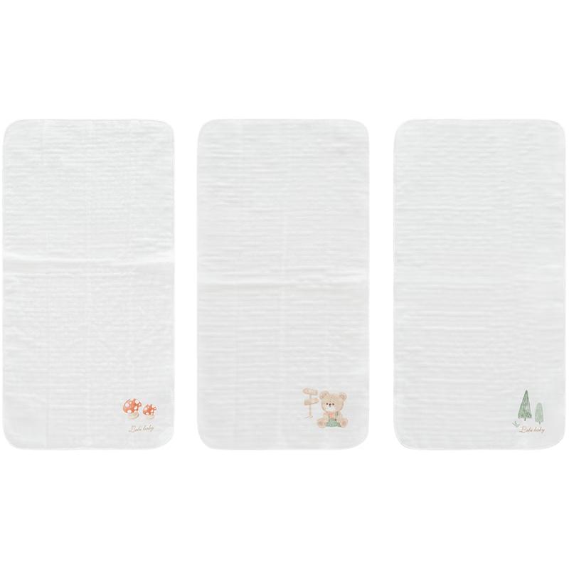 

La vie Children s 3-Pack Pure Cotton Gauze Face Towels