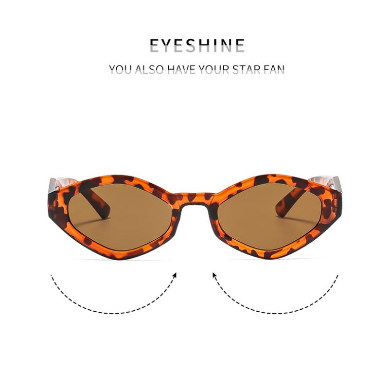 Damen-Sonnenbrille, modische polygonale Herren- und Damen-Sonnenbrille