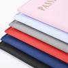 Leather passport holder Business travel document bag Passport cover Men's and women's passport carrying bag PU card holder