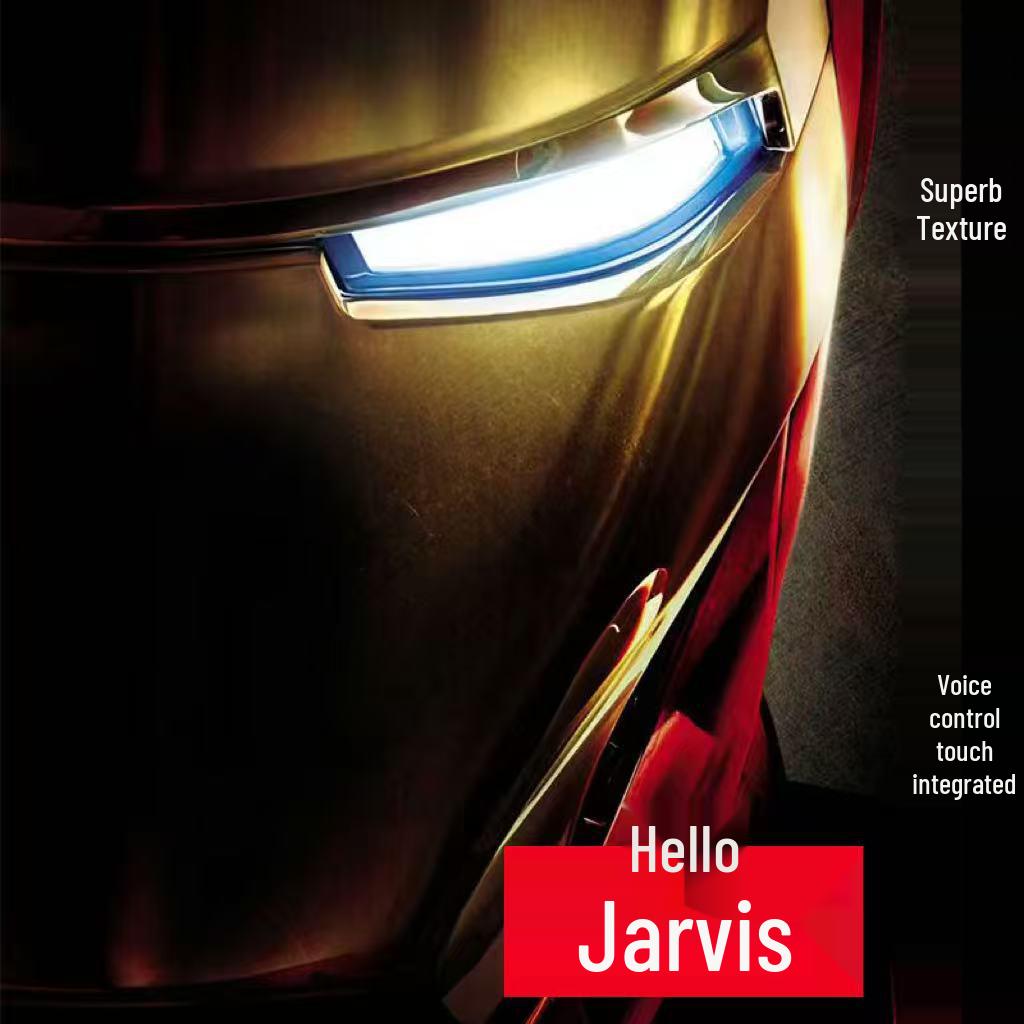 Iron Man 1:1 Wearable Jarvis Helmet - Electric Transforming Mask Toy for Kids