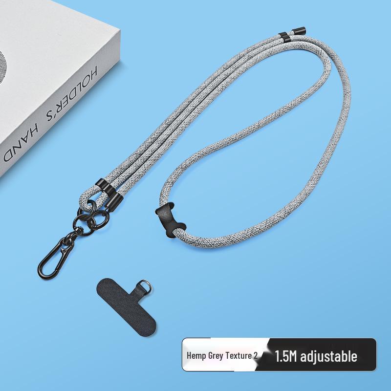 Ultra-Thin Transparent TPU Phone Case with Lanyard Clip and Anti-Lost Patch
