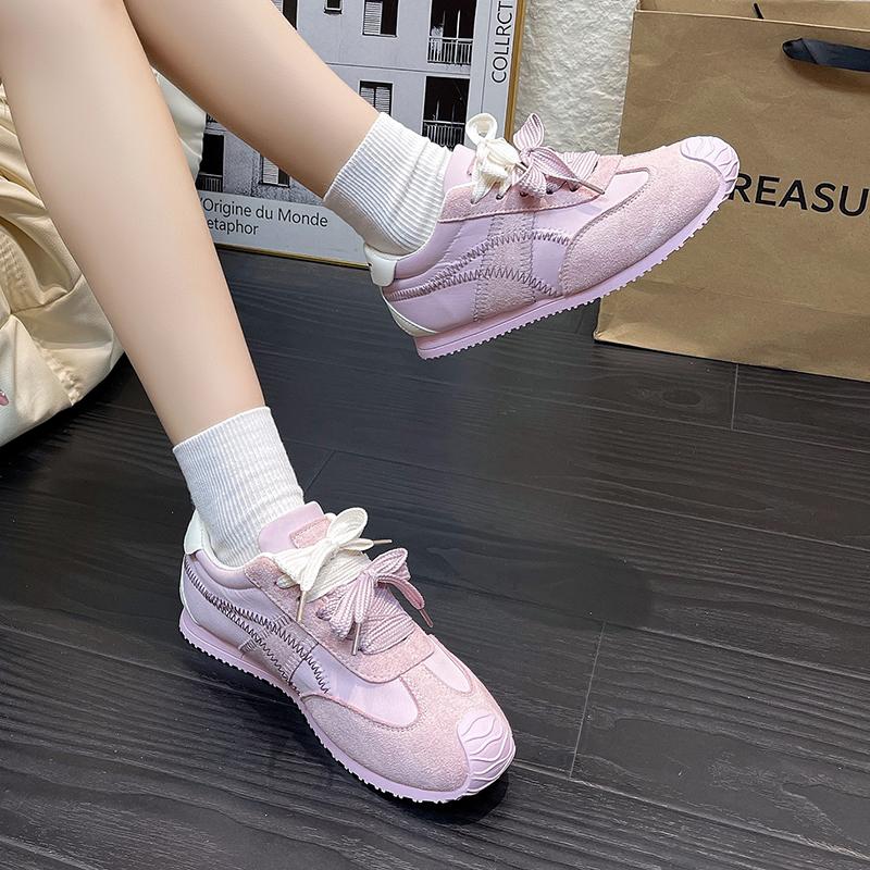 Fashion 2025 Brand Ladies Shoes Front Lace-up Women's Vulcanize Shoes Fashion Color Matching Light Best Seller Comfortable Casual Shoes