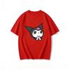 2026 Kuromi Tee Soft Cotton Short Sleeve Crew Neck Cute Print Lightweight Summer Top for Women Daily Casual Wear
