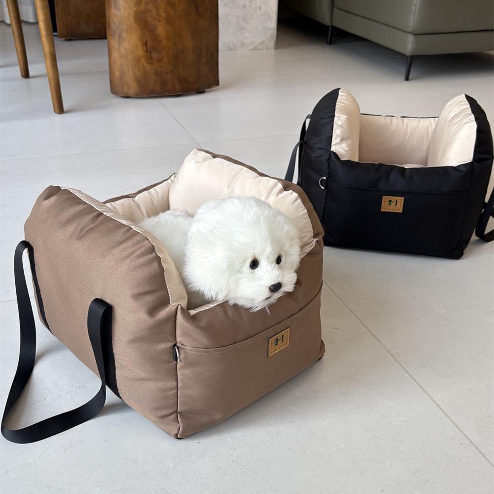 Portable Car Safety Pet Seat: Removable, Washable and Cozy Travel Nest for Dogs and Cats