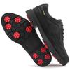 Men's Large Non-slip Spiked Golf Shoes, Size 39-49, Black/White Comfortable Training Footwear