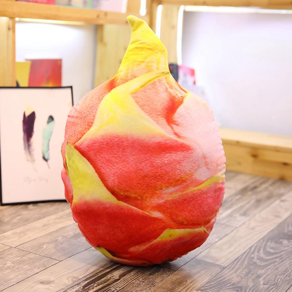 Niedliches Pfirsich 3D Simulationsfrucht Plüschkissen für Büro- und Heimdekoration