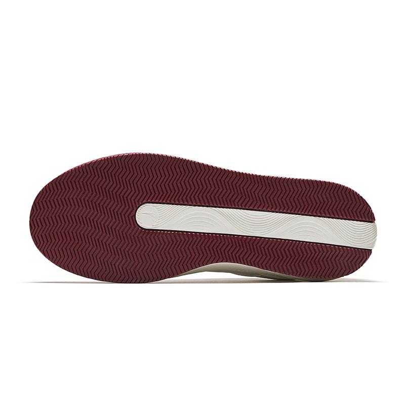 Anta C37 Series Classic Versatile Non-Slip Wear-Resistant Low-Top Skate Shoes Women sneaker White Red 922528037-4