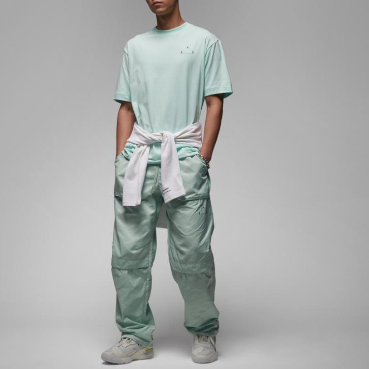 Jordan Engineered Alphabet Print Loose Round Neck Short Sleeve T-Shirt Men Tops Igloo-Blue DX9644-360