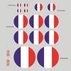 2 sets National flags of all countries Sticker Strip Italian Decal Decor Set Vinyl Badge Bright Color Universal Sticker Auto Styling Accessories
