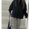 Children's Hooded Sweatshirt Jacket—Fall Casual Outerwear for Girls