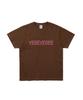 YESEYESEE Contrast Stitch Chain Logo Tee Brown
