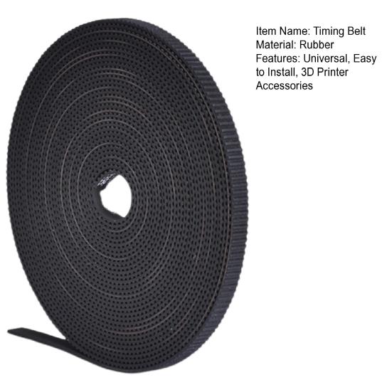 GT2 3D Printer 6/10MM Width 1M Timing Belt Universal Rubber Synchronous Toothed Belt
