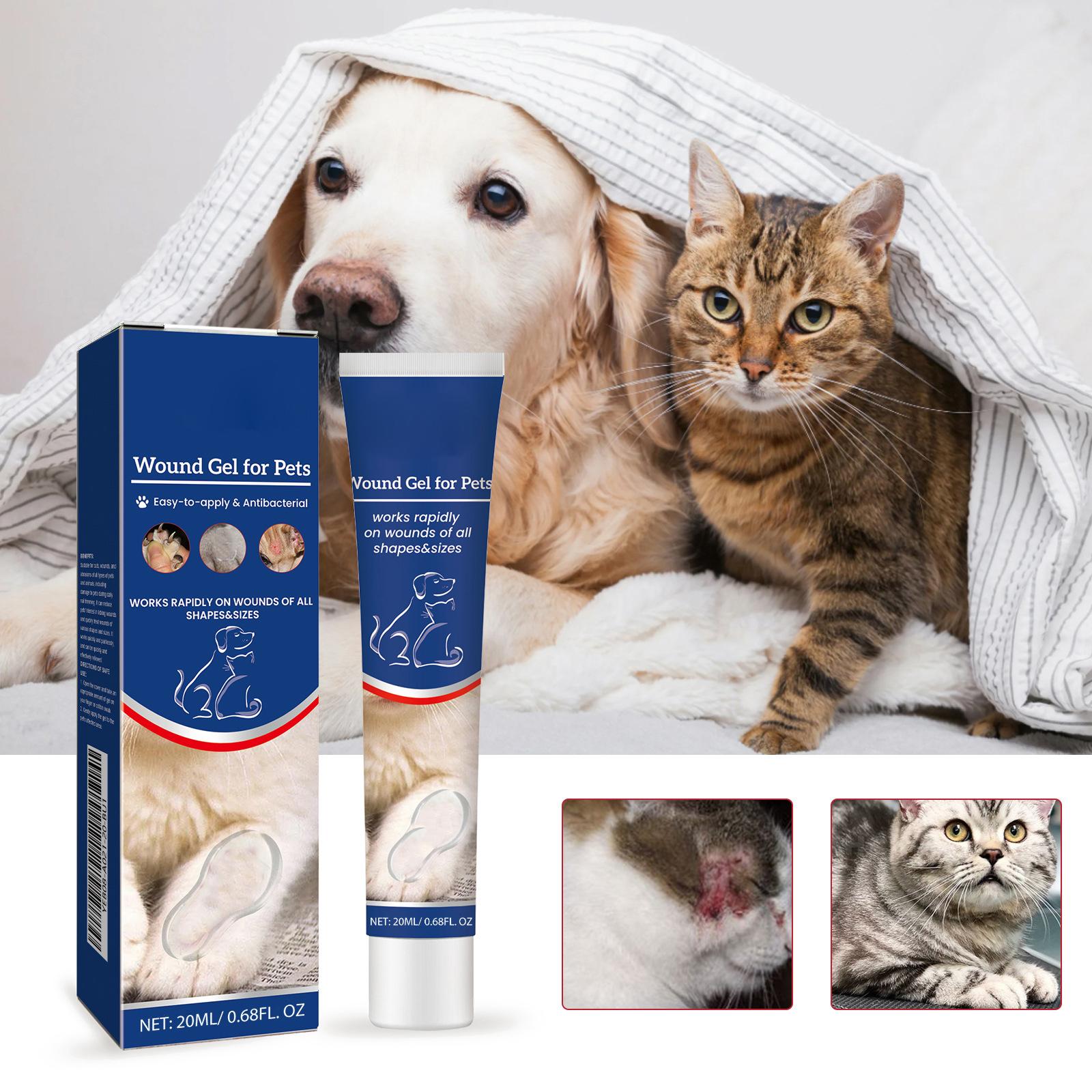 

-Acting Pet Wound Gel , Pain-Free For Dogs & Cats One Size