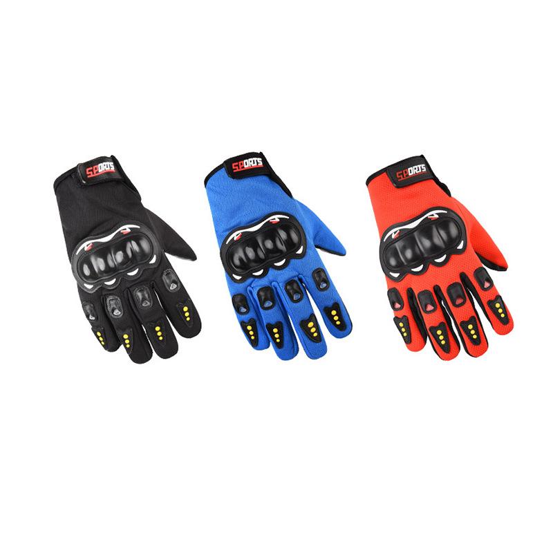 Motorcycle Gloves Men's and Women's Four-season Safety Protection Touch Screen Full-finger Gloves Sports Off-road Wear-resistant Riding Gloves