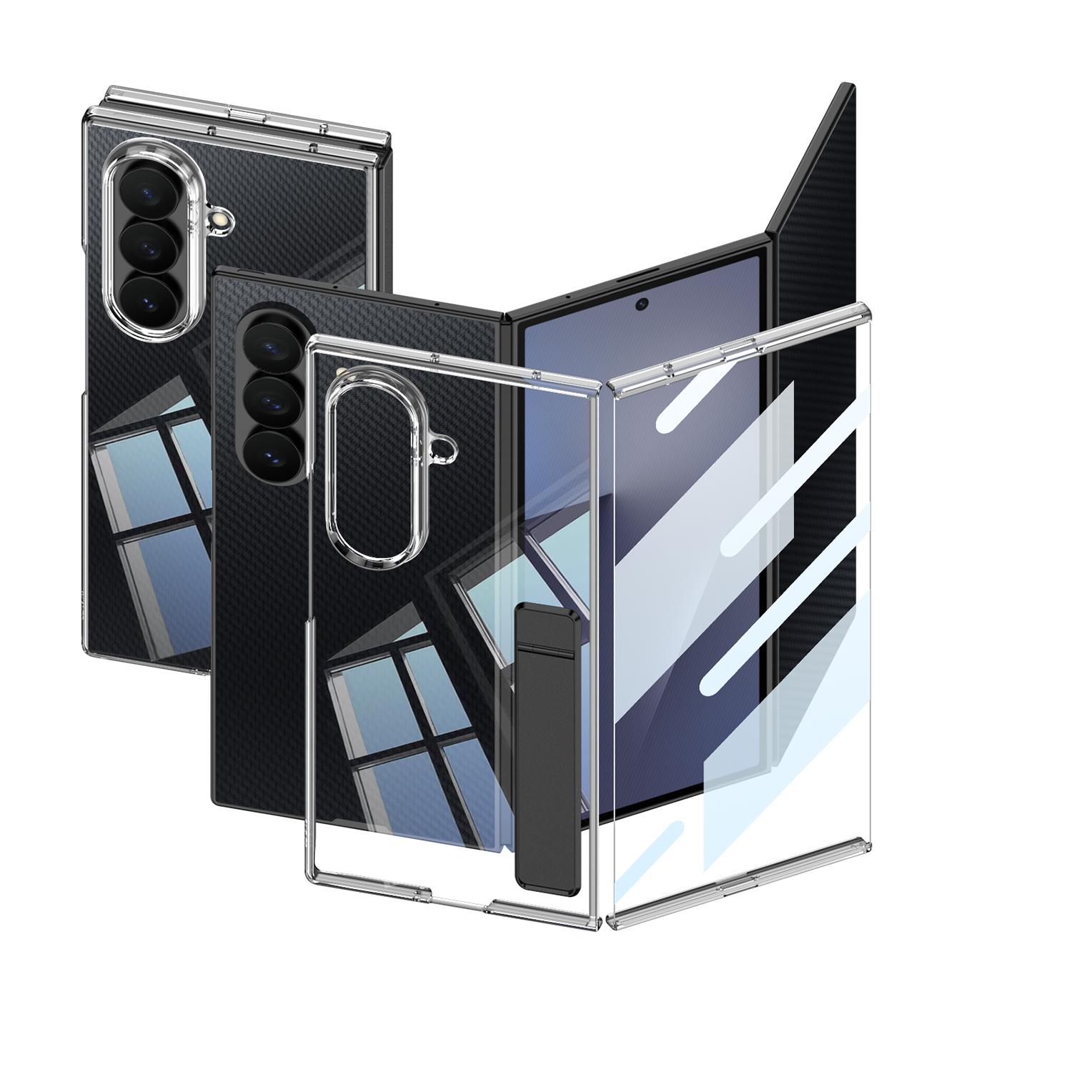 

For Samsung Galaxy Z TriFold Case Clear HT Transport Design With Film Strap Holder Protector Mobile Phone Cover Samsung Galaxy Z TriFold