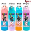 750ml Roblox Cartoon Large Capacity Gradient Color Straw Bottle Camping Drinking Tools Student Game Periphery Plastic Sports Cup