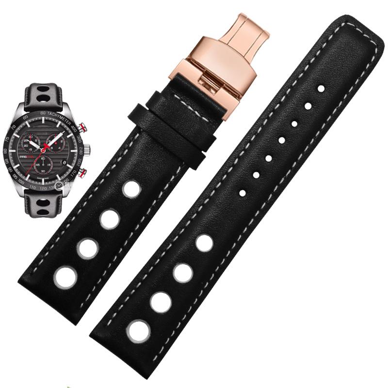 Echtes Lederarmband für Tissot Sports Racing Serie PRS516 T91 1853 Oberleder Rindsleder Uhrenarmband 20mm für chopin watchband