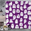 Halloween Shower Curtain Skulls Bats Blood Handprints Horror Ambience Holiday Gift Polyester Fabric Bath Curtains Bathroom Decor