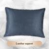 S-Class Car Headrests Lumbar Cushions Neck Protection Pillow Suede Seat Backrest Cushions Auto Accessories