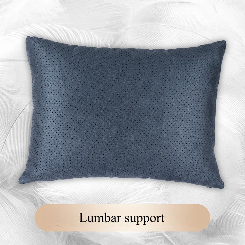 S-Class Car Headrests Lumbar Cushions Neck Protection Pillow Suede Seat Backrest Cushions Auto Accessories