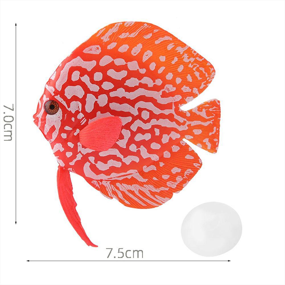 Silicone Luminous  Simulation  Fish Colorful Realistic Artificial Fake Fish Aquarium Landscaping Decoration Home Office Ornaments