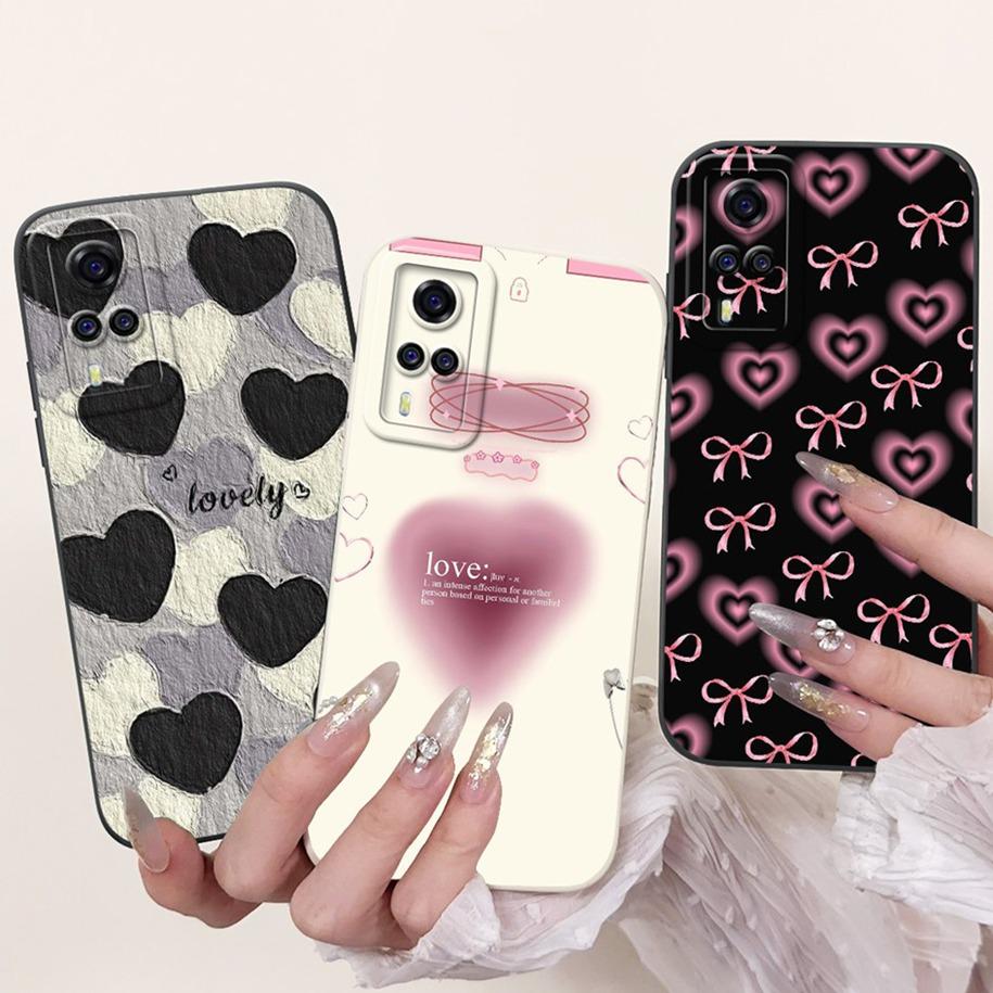 For Vivo Y51 2021 Case V2030 Cover Cute Fashion Space Cartoon Soft Silicone Matte Funda For Vivo Y31 2021 Y51A Y51s Y53s 4G Capa