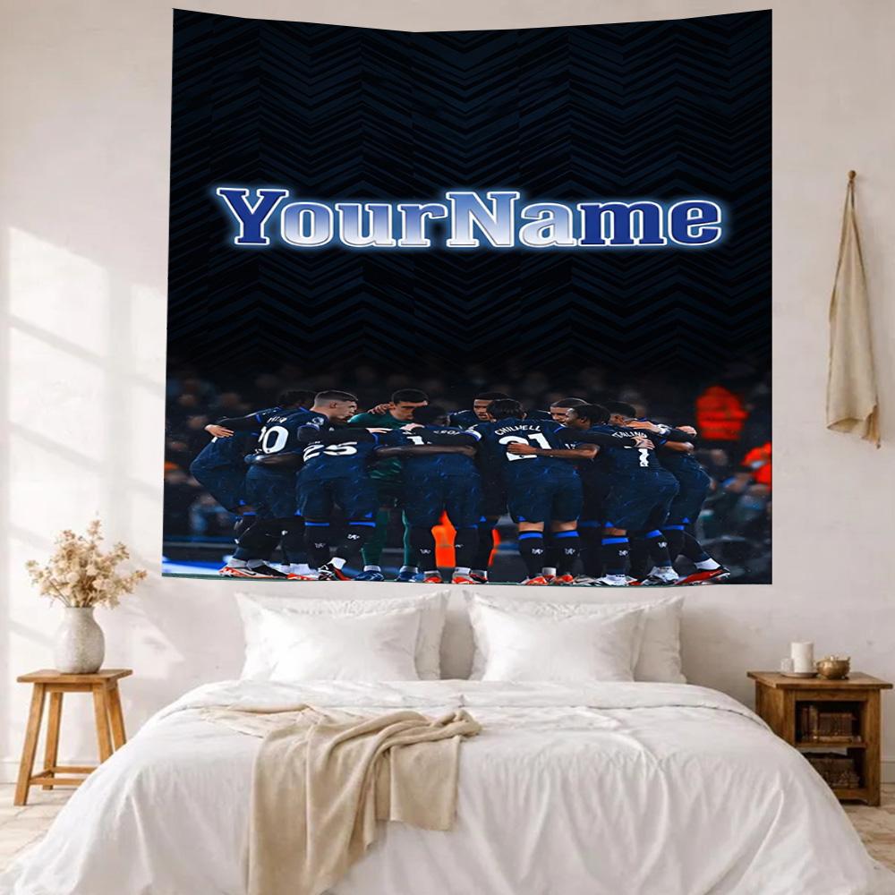 Chelsea Custom Your Name Wall Decor Tapestry Art For Pet Memorial Birthdaywedding Party Backdrop Family Gift