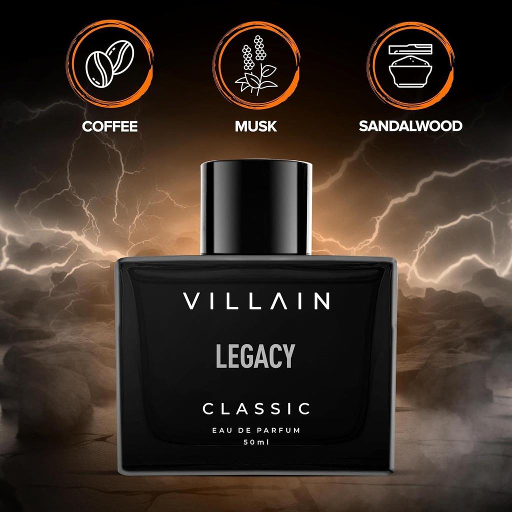 Villain Legacy Classic Perfume for Man -50ml Long Lasting Smell | Premium Luxury Masculine Fragrance Gift For Men |