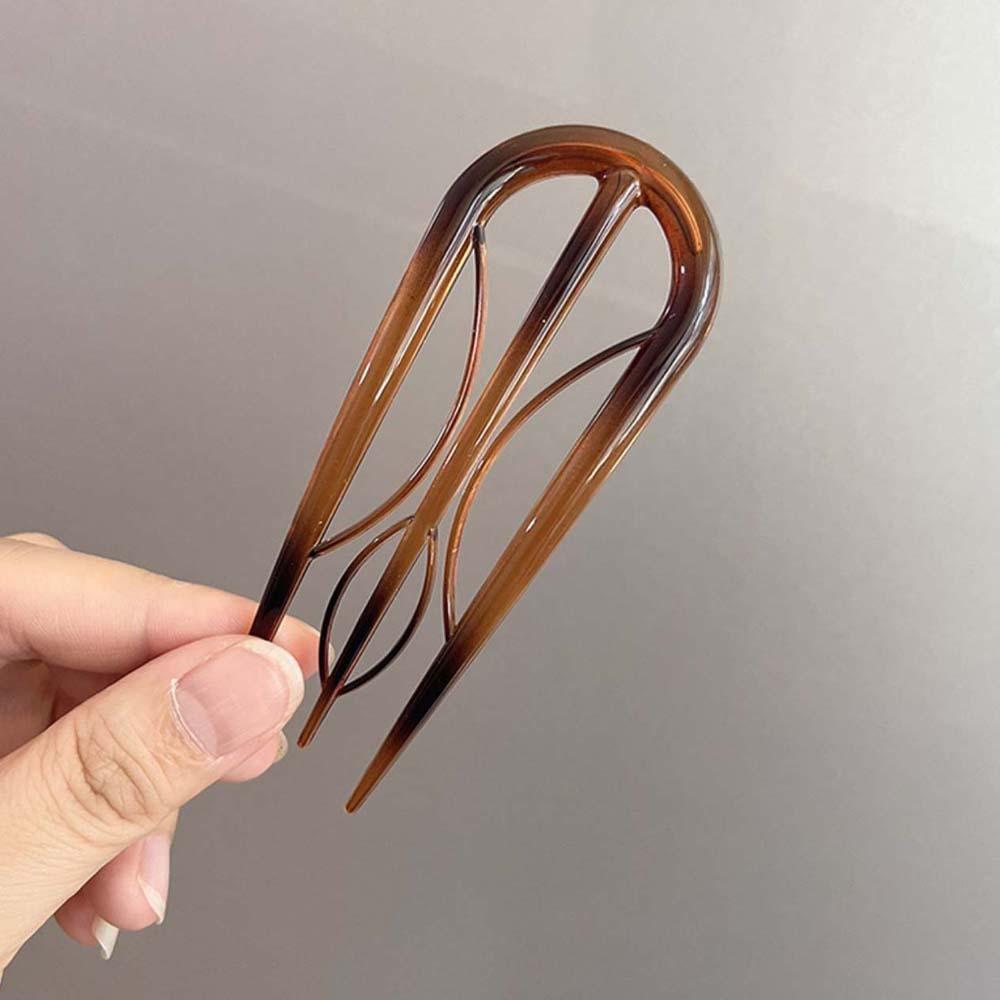 Geometric Resin Hair Fork Waterproof Lazy Hairpin Elegant Headwear  Festival