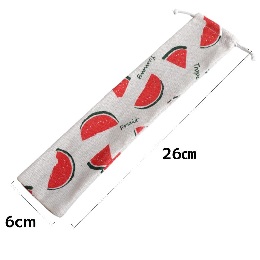 SITEDAN Chopsticks Drawstring Long Straw Storage Set of Chopstick Mobile Linen Case, Bag, Bag, 5, Holder, Cutlery, Pouch,