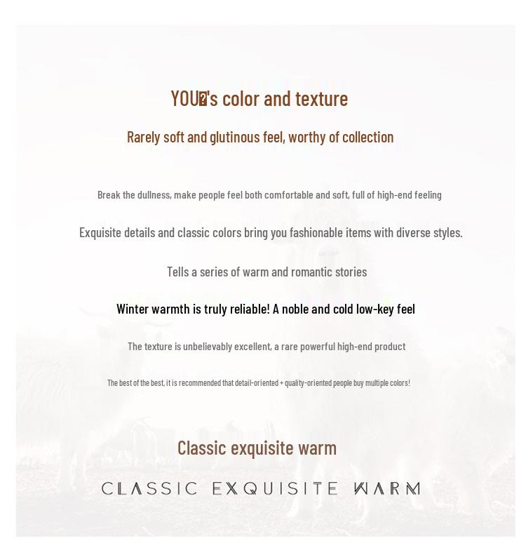 Unisex Pure Cashmere Thickened Neck Warmer for Autumn/Winter – Pull-Over Snood, Cold-Proof Wool Dickey