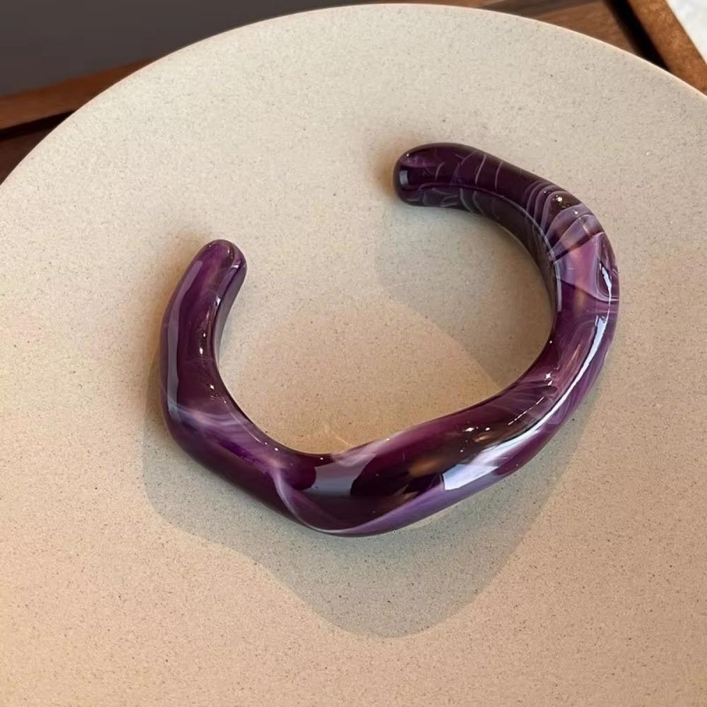 Unregelmäßiges Geometrisches Offenes Armband Mehrfarbig Texturiert Armreif Einfache Manschettenarmbänder Damenschmuck