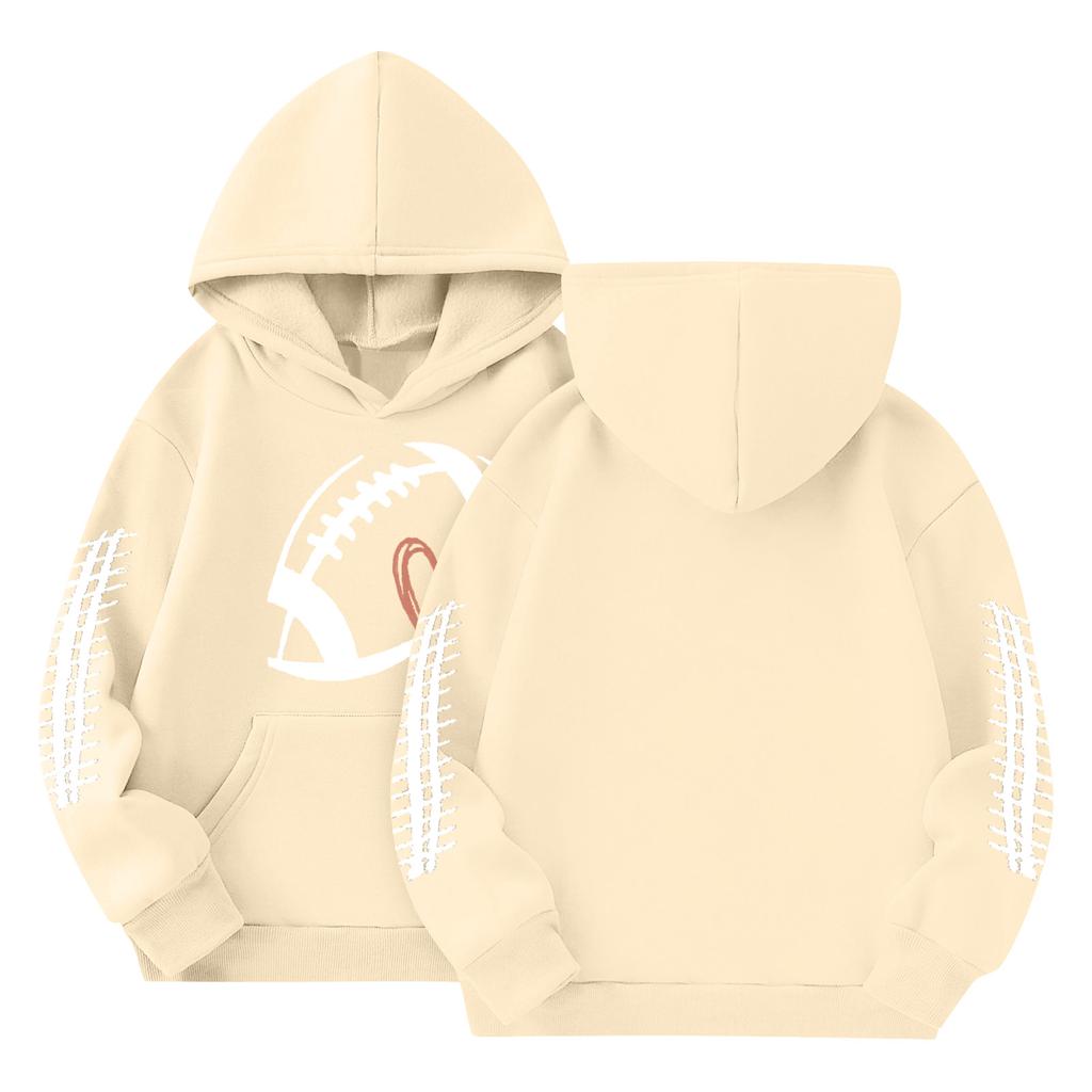 Children's Hoodies Loose Solid Color Hooded Sports Shirt Fashionable Sports Shirt