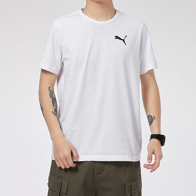 Puma T Shirts Men's Crew Neck Moderate Straight Fit 584369-02