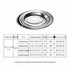 316 Stainless Steel Oval Kitchen Plate – Multi-purpose, Food-Grade, Thickened for Fish, Fruit, or Cold Dishes