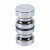 Aluminum Alloy 1.1  Dia Single Glass Door Knob Bathroom Shower Cabinet Handle with Screw