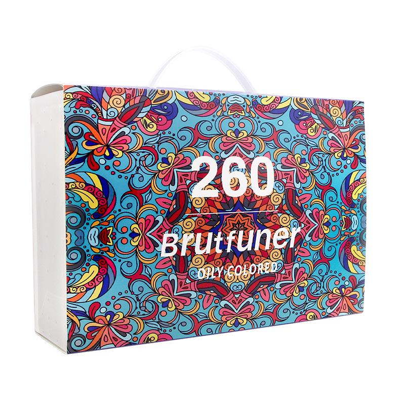 Exclusive Set: 260-Color Oil-Based Colored Pencils for Students & Graffiti Artists