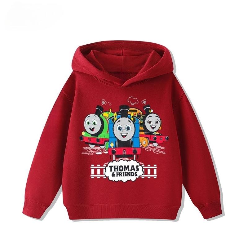 

Мультяшні дитячі худі «Томас Маленький Паровозик» для хлопчиків і дівчаток, нові теплі, зручні та м які худі для осені та зими 130