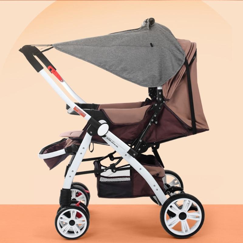 Baby Kinderwagen Sonnenschutz Kinderwagen Abdeckung Regenschutz mit Verstellbarem Befestigungsband für Draußen Reisen Täglich