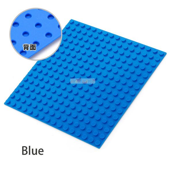 

16x16 точек DIY Базовые пластины Строительные блоки Кирпичики Образовательный Конструктор Строительные игрушки для детей Совместимы с брендом синий