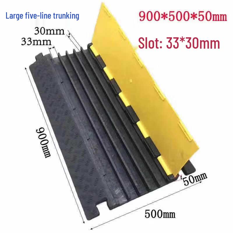 DAXTED Heavy-Duty 5-Channel Cable Protector