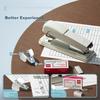 Deli Stapler Three-Piece Combination Set (Stapler, Staples, Staple Remover) Stapler, White 0359