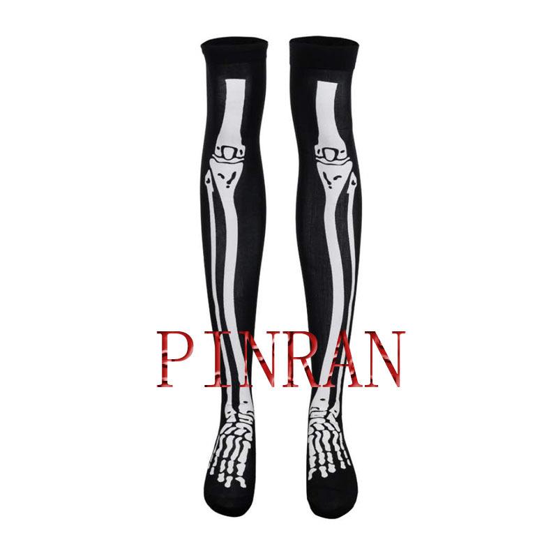 Halloween Party Skeleton Bat Spider Web Stockings Ghost Festival Party Atmosphere Horror Dress Up Stockings