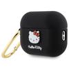 Hülle für AirPods Pro 2 Hello Kitty 3D Silikon Schwarz